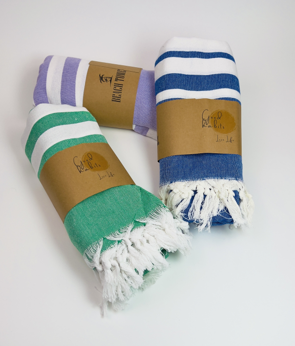 Prosop plaja NATURAL, bumbac 100% [4]