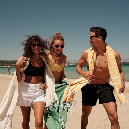 Prosop plaja NATURAL, bumbac 100% [5]