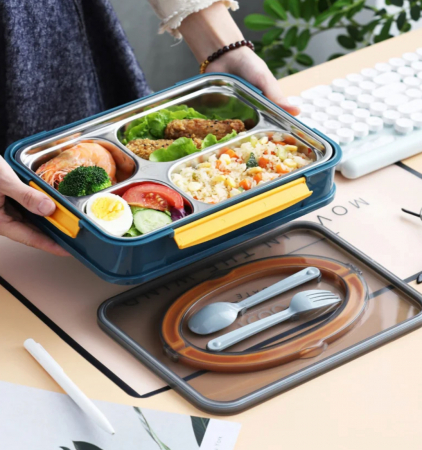 Lunch Box din otel inoxidabil Healthy Habits [6]