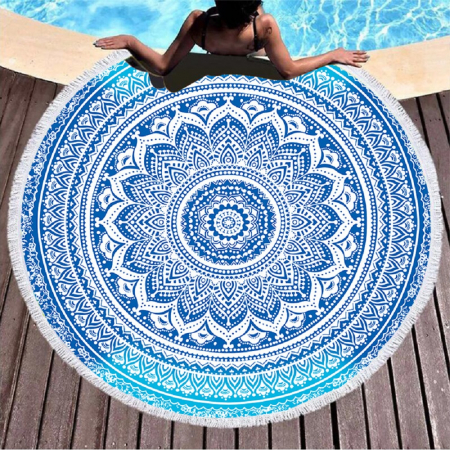 Prosop rotund de plaja ZEN, 150 cm diametru [6]
