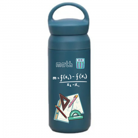 Sticla termos din otel inoxidabil KIDS collection, MATH, 500 ml