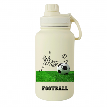 Sticle termos din inox - Sticla termos din otel inoxidabil KIDS SPORT, Football Game, 650 ml - Good Habits