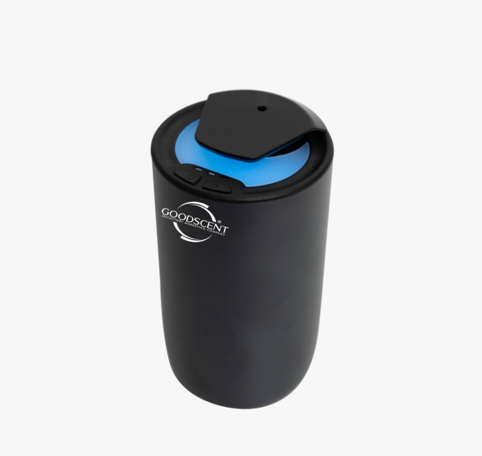 Aparat profesional parfumare Good Scent Aroma Car Diffuser A613 Luxury, cu baterie interna, culoare Titanium Black