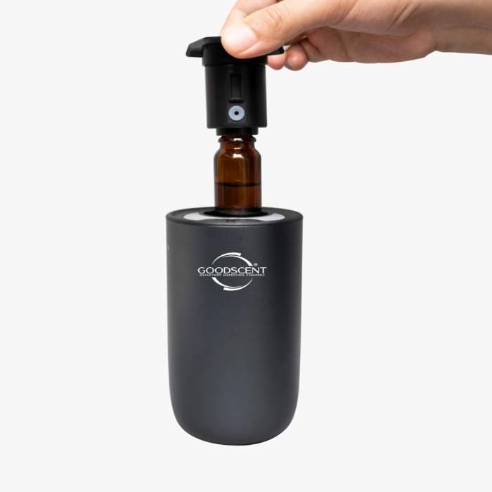 Aparat profesional parfumare Good Scent Aroma Car Diffuser A613 Luxury, cu baterie interna, culoare Titanium Black [3]