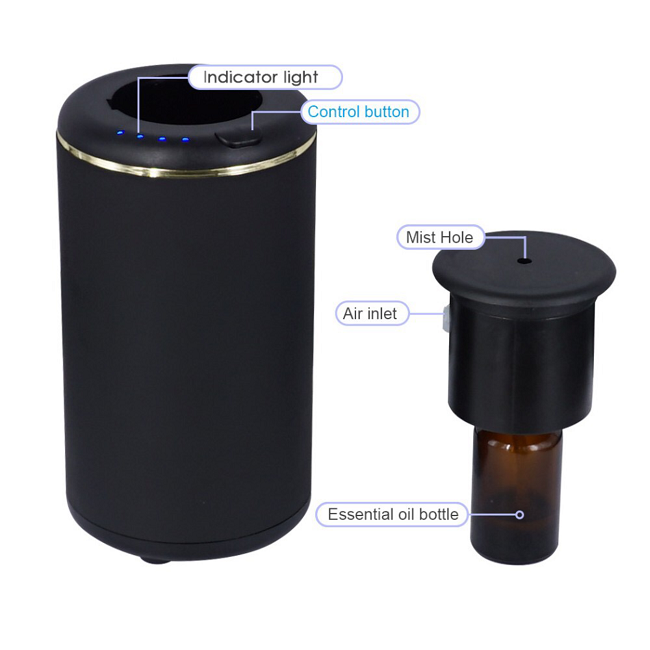 Aparat profesional parfumare Good Scent Aroma Car Diffuser, cu baterie interna, negru [10]
