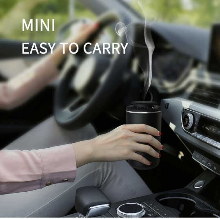 Aparat profesional parfumare Good Scent Aroma Car Diffuser, cu baterie interna, negru [14]