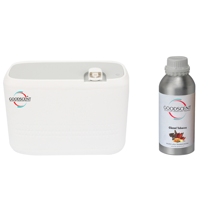 Aparat profesional Parfumare spatii Good Scent GS2400, culoare alba cu rezerva 1 Kg inclusa