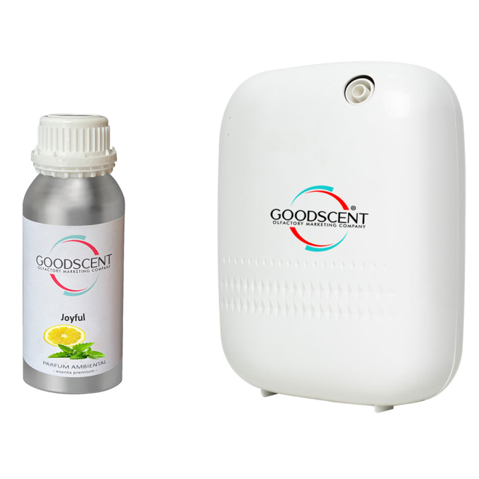 PACHET: Aparat Profesional Parfumare spatii Good Scent GS480, culoare alba cu 500 g esenta inclusa