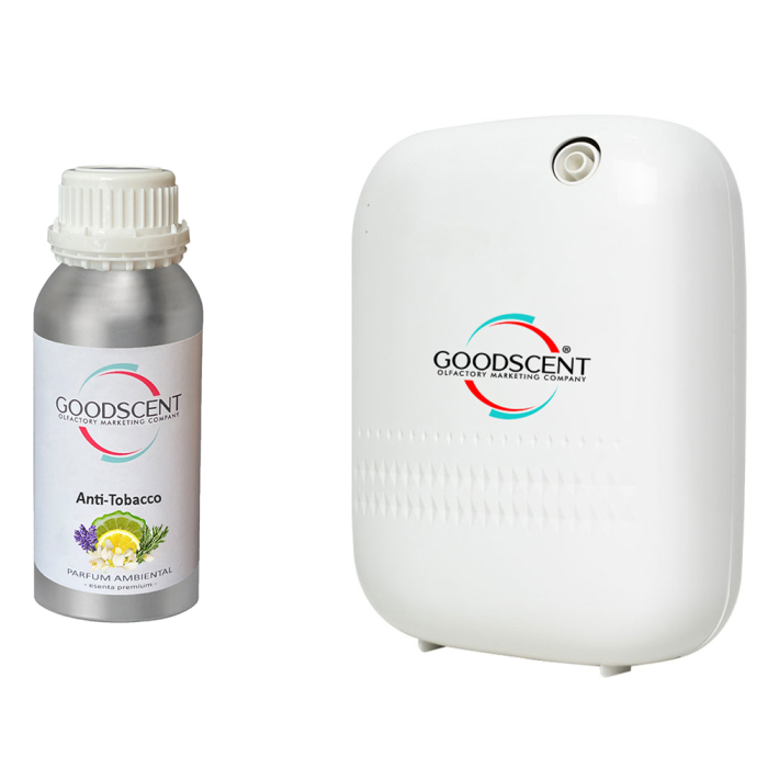 PACHET: Aparat Profesional Parfumare spatii Good Scent GS480, culoare alba cu 500 g esenta inclusa