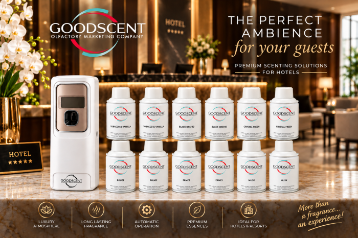 GOOD SCENT Air Spray – Aparat automat pentru parfumare cu spray aerosol + 12 rezerve [2]
