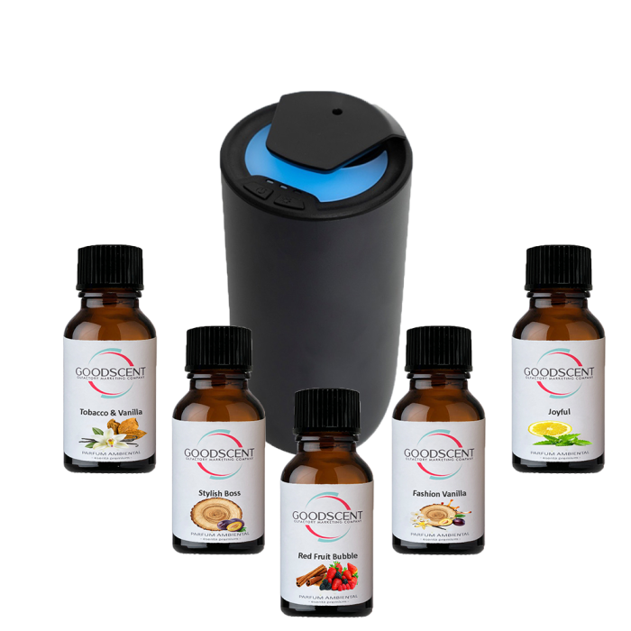 Pachet GOOD SCENT Drive – Titanium Black + 5 rezerve cu esență premium [2]
