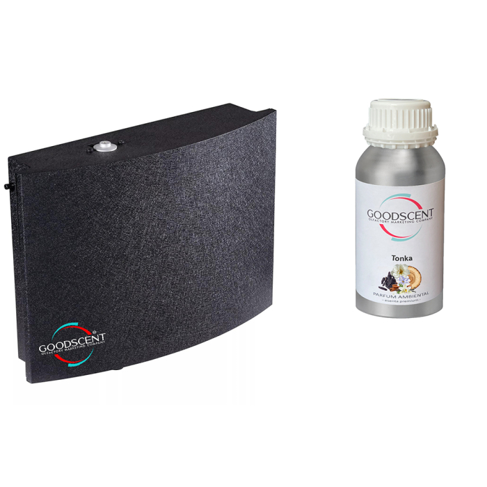 PACHET LUXURY: Aparat profesional Parfumare spatii Good Scent GS2000 Luxury, culoare neagra cu rezerva inclusa
