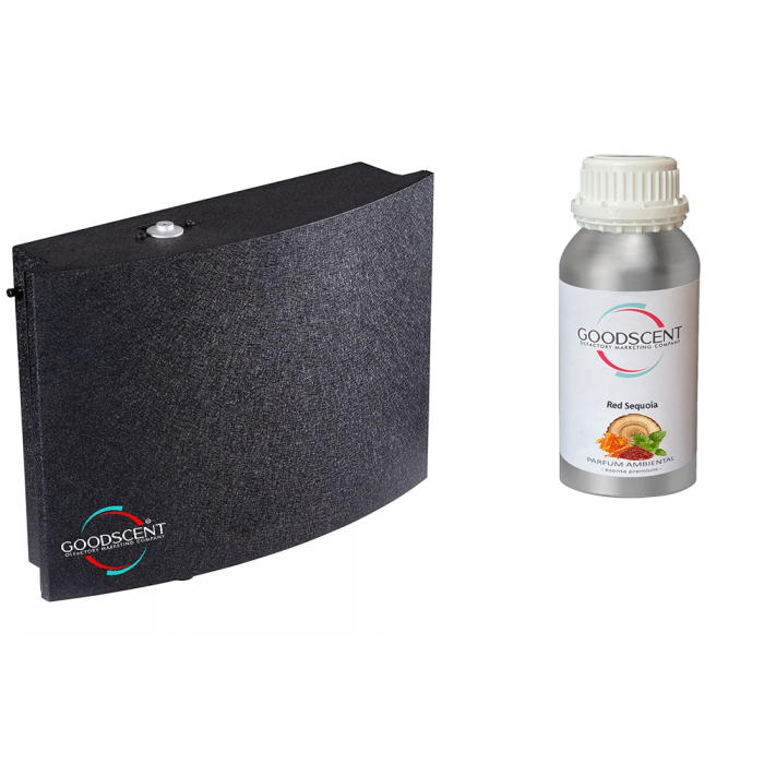 PACHET LUXURY: Aparat profesional Parfumare spatii Good Scent GS2000 Luxury, culoare neagra cu rezerva inclusa