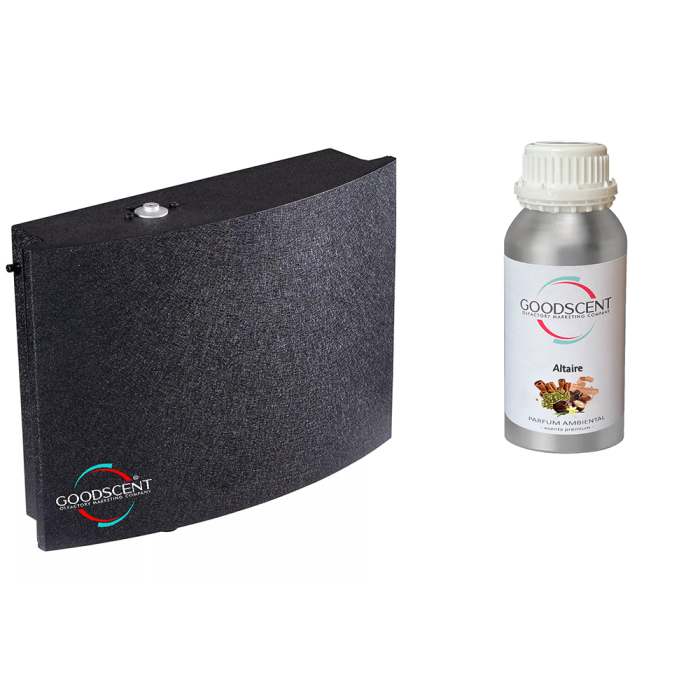 PACHET LUXURY: Aparat profesional Parfumare spatii Good Scent GS2000 Luxury, culoare neagra cu  rezerva inclusa