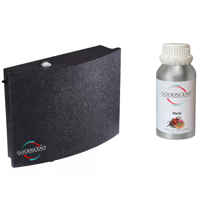 PACHET LUXURY: Aparat profesional Parfumare spatii Good Scent GS2000 Luxury, culoare neagra cu rezerva inclusa