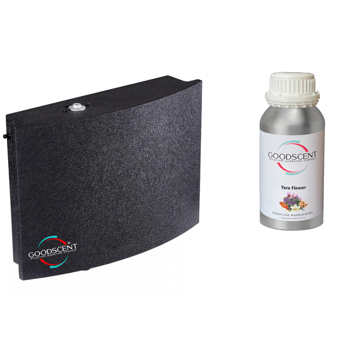 PACHET LUXURY: Aparat profesional Parfumare spatii Good Scent GS2000 Luxury, culoare neagra cu rezerva inclusa