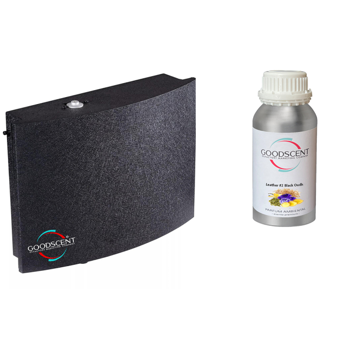 PACHET LUXURY: Aparat profesional Parfumare spatii Good Scent GS2000 Luxury, culoare neagra cu  rezerva inclusa