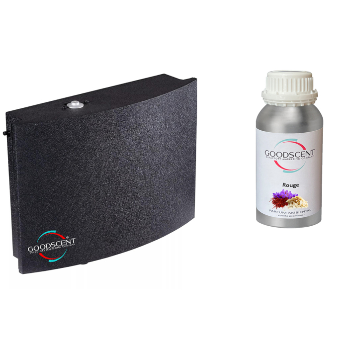 PACHET LUXURY: Aparat profesional Parfumare spatii Good Scent GS2000 Luxury, culoare neagra cu rezerva inclusa