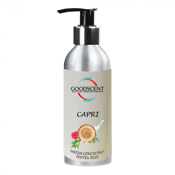 Parfum Concentrat pentru Rufe, Good Scent, aroma Capri, 200gr, cu pompita dozare