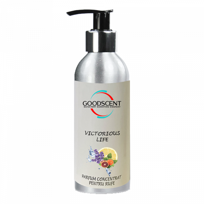 Parfum Concentrat pentru Rufe, Good Scent, aroma Victorious Life, 200g, cu pompita dozare