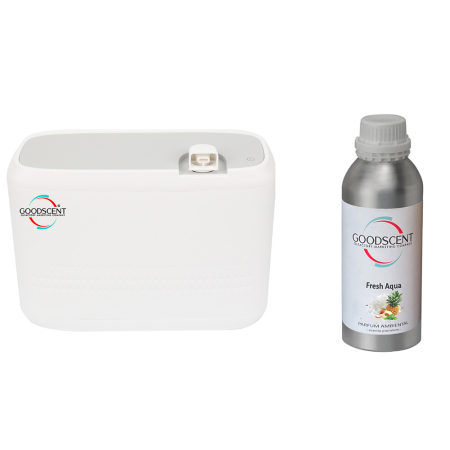 Catalog Produse - Aparat profesional Parfumare spatii Good Scent GS2400, culoare alba cu rezerva 1 Kg inclusa