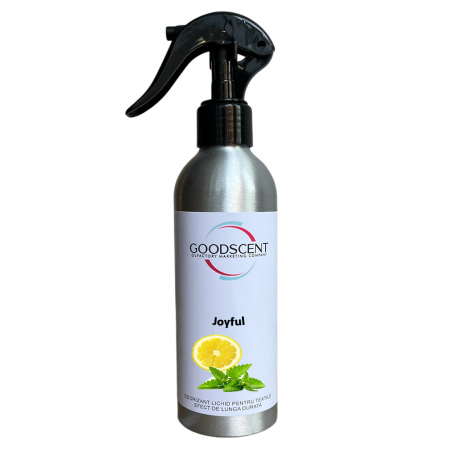 Professional Sprayer Air Freshener - Air Freshener Liquid for fabrics, Good Scent, Joyful fragrance, 200gr, with sprayer