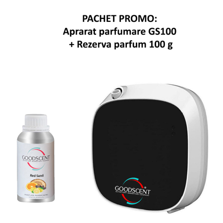 Pachete Promo - PACHET: Aparat profesional Parfumare spatii Good Scent GS 100, culoare alb si negru cu rezerva inclusa