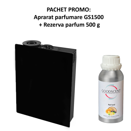 PACKAGE: Aroma Diffuser Good Scent GS1500 Luxury, Black colour + refill [0]