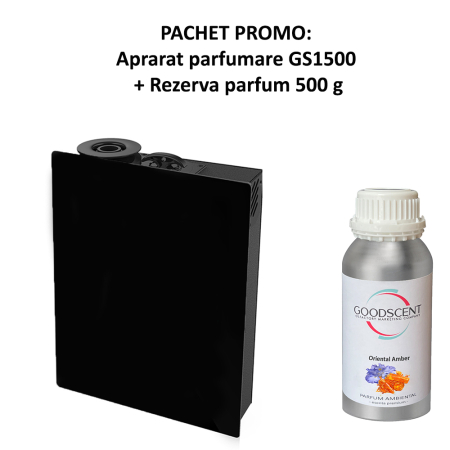 PACKAGE: Aroma Diffuser Good Scent GS1500 Luxury, Black colour + refill [0]