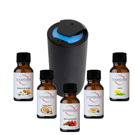 Pachet GOOD SCENT Drive – Titanium Black + 5 rezerve cu esență premium [1]