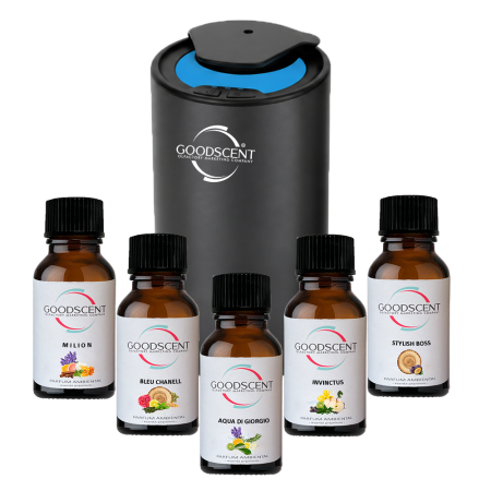 Catalog Produse - Pachet GOOD SCENT Drive – Titanium Black + 5 rezerve cu esență premium
