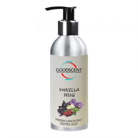 Odorizante Profesionale - Parfum Concentrat pentru Rufe, Good Scent, aroma Vanilla Hug, 200g, cu pompita dozare