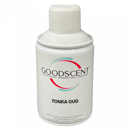 Professional Air Freshener - Air freshener aerosol refill, Good Scent, Tonka Oud fragrance, 250 ml