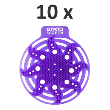 Site Pisoar - SET: 10 x Sita pisoar anti-stropire GOOD SCREEN PowerFresh 30+, Purple Berry