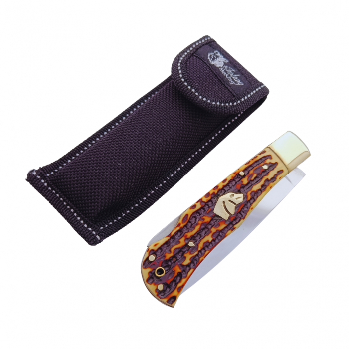 Briceag compact cu maner imitatie corn de cerb [3]