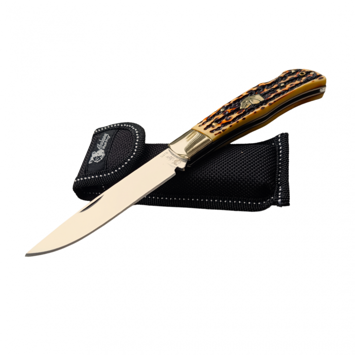 Briceag compact cu maner imitatie corn de cerb [6]