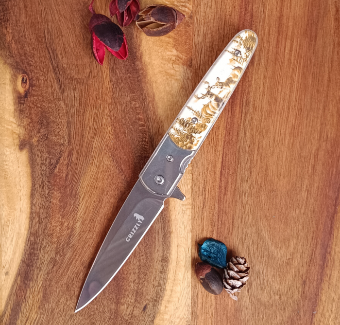 Briceag Manual Grizzly Otel Inoxidabil Lama 8,5cm GospodarMag [6]