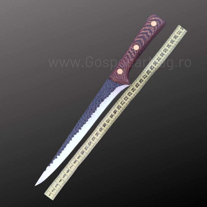 Set 4 Piese - 3 Cutite Profesionale Forjate + 1 Satar Forjat Gospodar Mag [8]