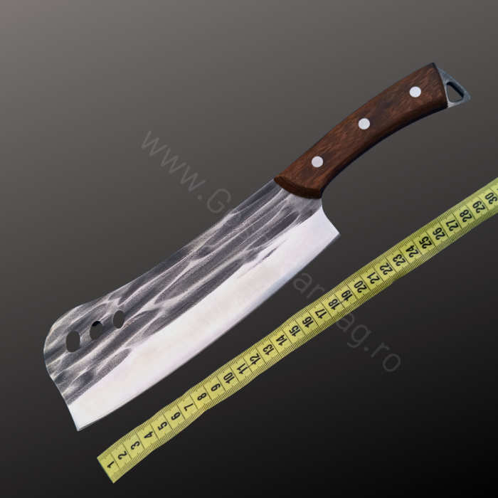 Set 4 Piese - 3 Cutite Profesionale Forjate + 1 Satar Forjat Gospodar Mag [10]