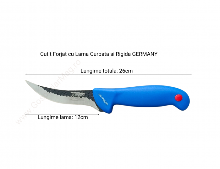 Set 5 PIESE Cutite Macelarie Din Otel Carbon, Forjate, RINGEN K/Germany GospodarMag [6]