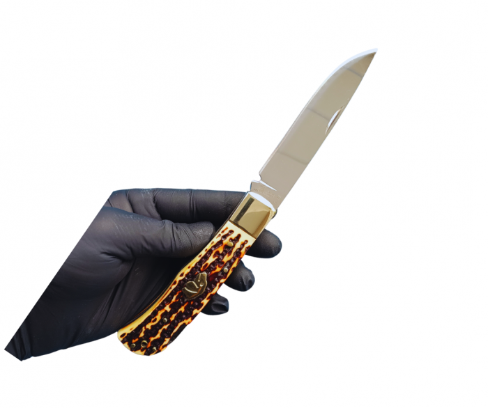 Set Briceag Cerb Carpatin si Imitatie Corn Cerb [7]