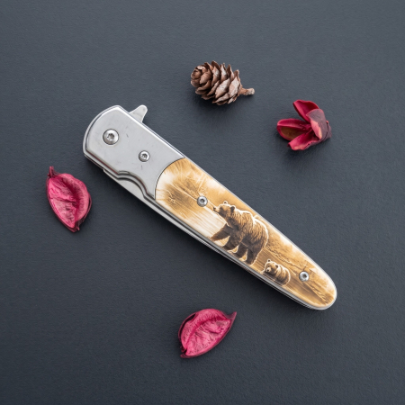 Set Cadou: Briceag Tradițional Ursul Brun + Briceag EDC Grizzly Model Urs (CBSET-5) [5]