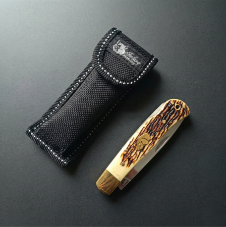 Briceag EDC, Imitație Corn de Cerb cu Teacă | GospodarMag [2]