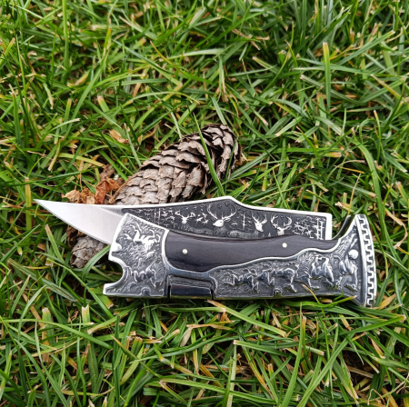 Cutit Solid Tip Briceag pentru Camping, Pescuit, Drumetii cu husa GospodarMag.ro [1]
