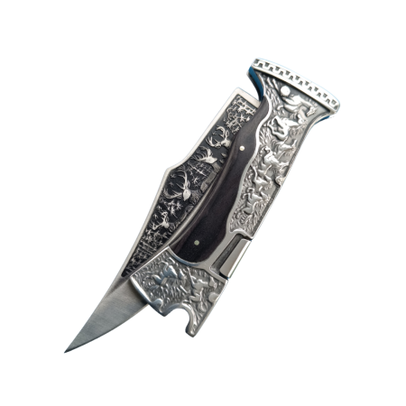 Cutit Solid Tip Briceag pentru Camping, Pescuit, Drumetii cu husa GospodarMag.ro [4]
