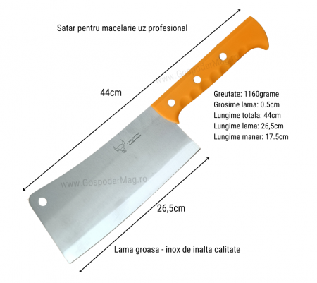 Satar 1160grame Pentru Macelarie Uz Profesional GospodarMag [2]