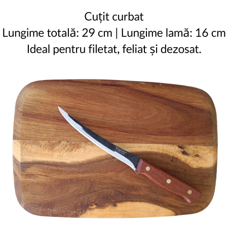 Set 4 Cuțite Premium pentru Bucătărie și Măcelărie, Lamă Full Tang [4]