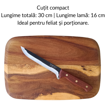Set 4 Cuțite Premium pentru Bucătărie și Măcelărie, Lamă Full Tang [5]