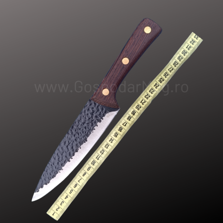 Set 4 Piese - 3 Cutite Profesionale Forjate + 1 Satar Forjat Gospodar Mag [5]