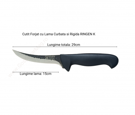 Set 5 PIESE (F5) Cutite Macelarie Din Otel Carbon, Forjate, RINGEN K/Germany GospodarMag [4]